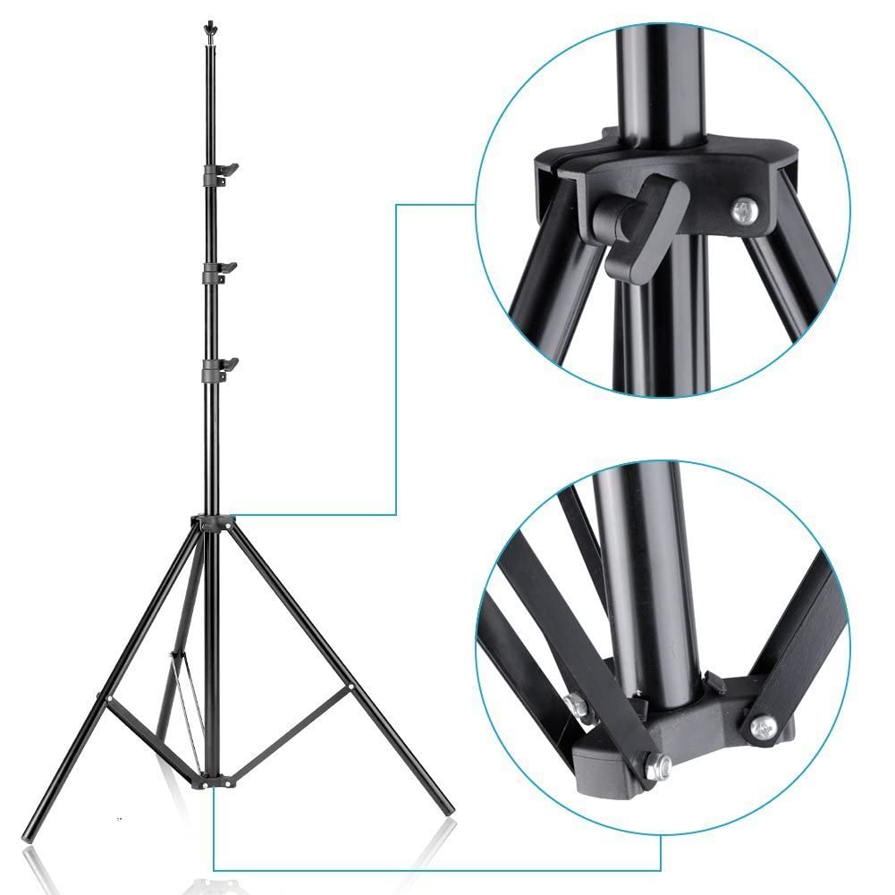 Hyj Inc 10Ft X 8.5Ft Adjustable Photography Backdrop Support System Photo Video Studio Muslin Background Stand Kit With Carry Bag