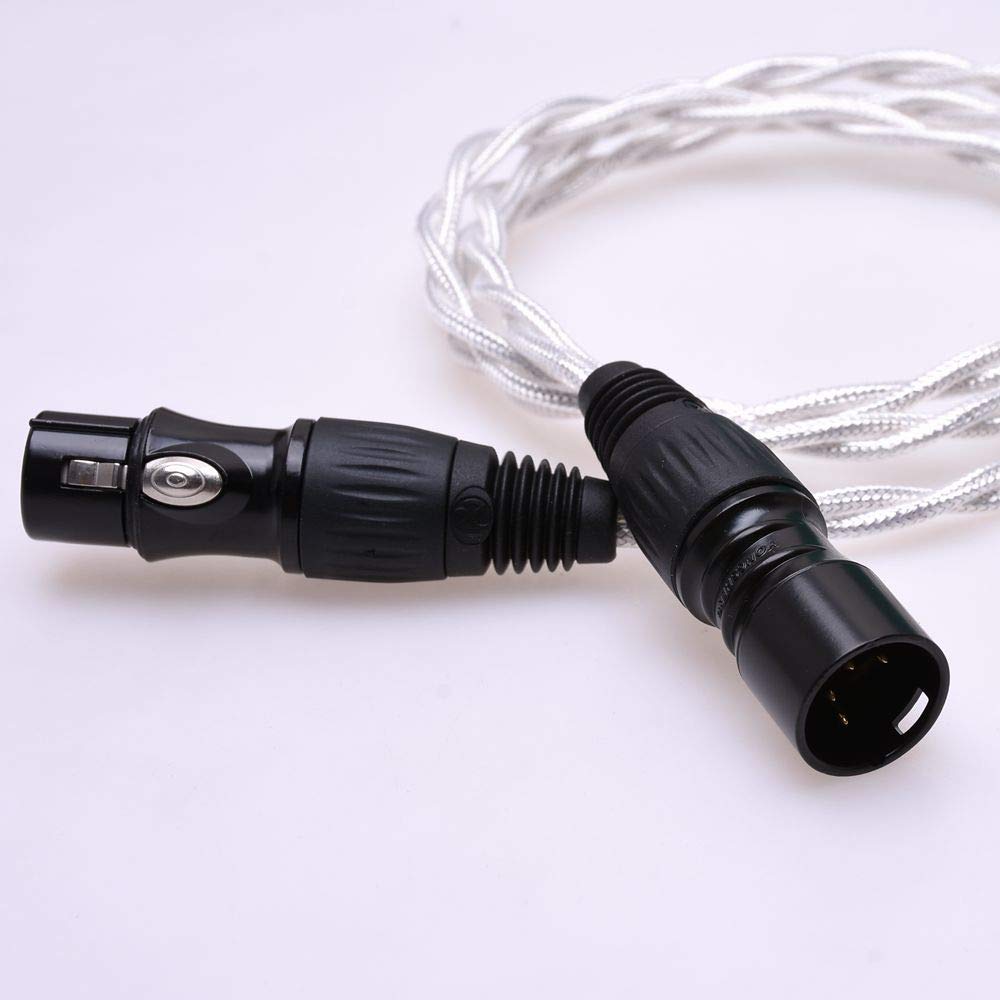 Gagacocc 1M 4Pin Xlr Male To 4Pin Xlr Female Balanced Extension Cable