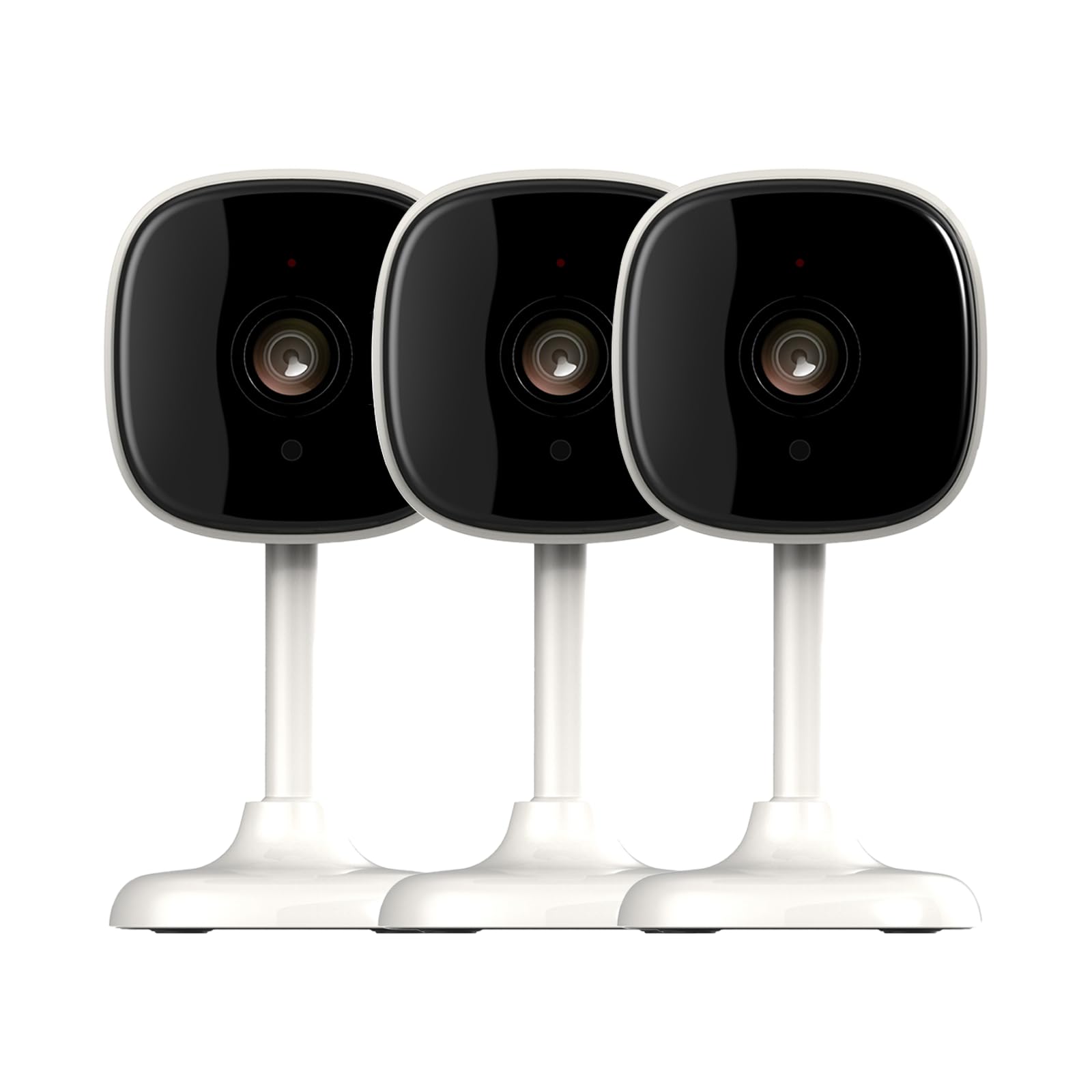3 Pcs Inside Cameras For House, 2Mp Home Security Camera Indoor Surveillance With Ai Detection, 2 Way Audio, Night Vision, Cloud