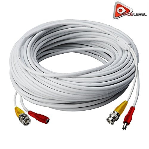Acelevel 60 Feet Video Power Bnc Rca Cable For Cctv Security Cameras