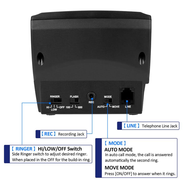 Agptek Call Center Dialpad Headset Telephone With Tone Dial Key Pad & Redial