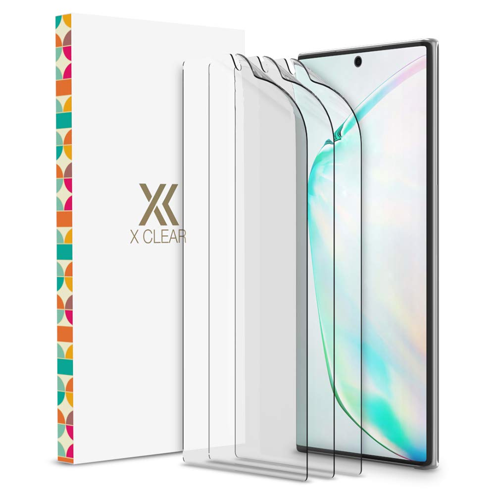 Xclear 3 Pack Screen Protector Designed For Galaxy Note 10 Plus/Note 10 Plus 5G (2019) [Case Friendly] Tpu Film Anti Scratch Hd