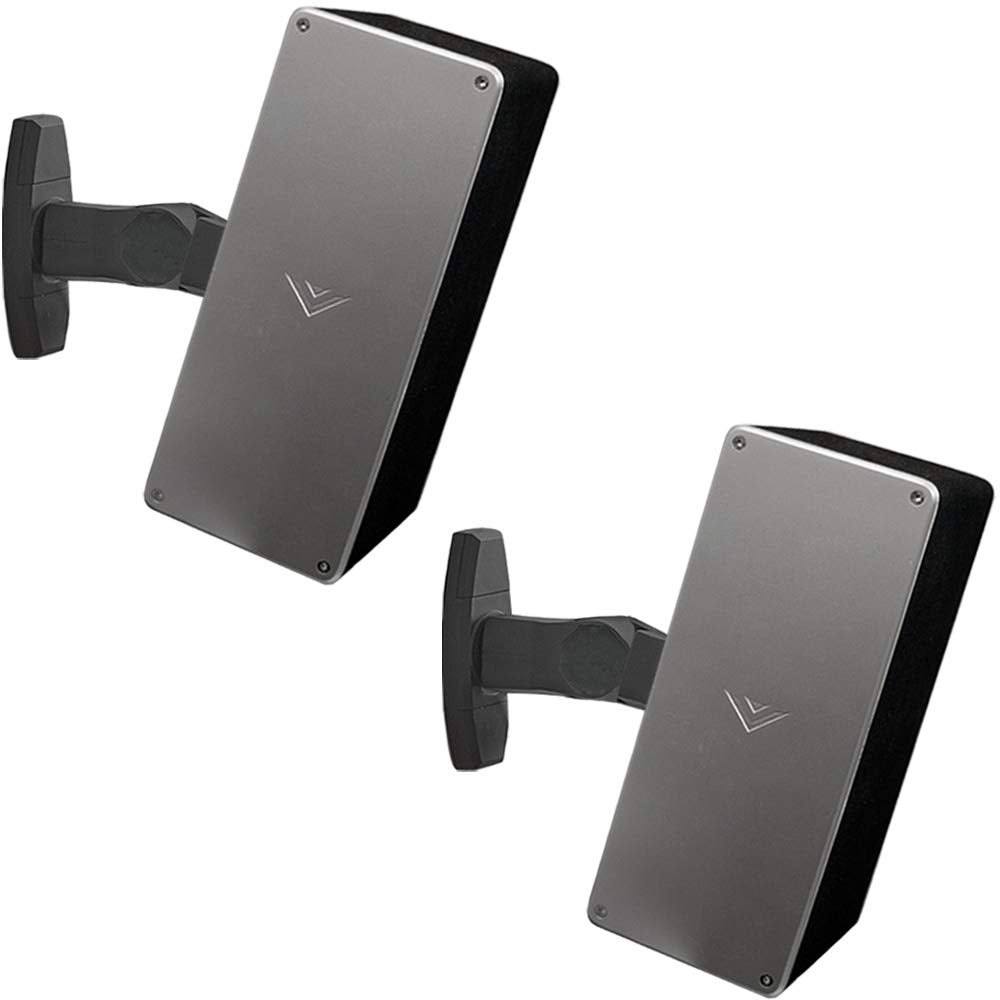 ECHOGEAR Speaker Wall & Ceiling Mount Pair - Universal Design Works with Vizio, Sony, & More - Tilt & Swivel Without Tools for S