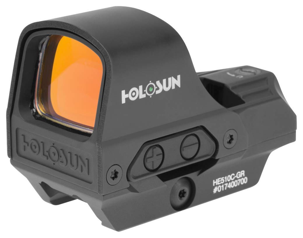 Holosun   He510C Gr Open Reflex Optical Sight With Super Green Led (2 Moa Dot, 65 Moa Circle) Title