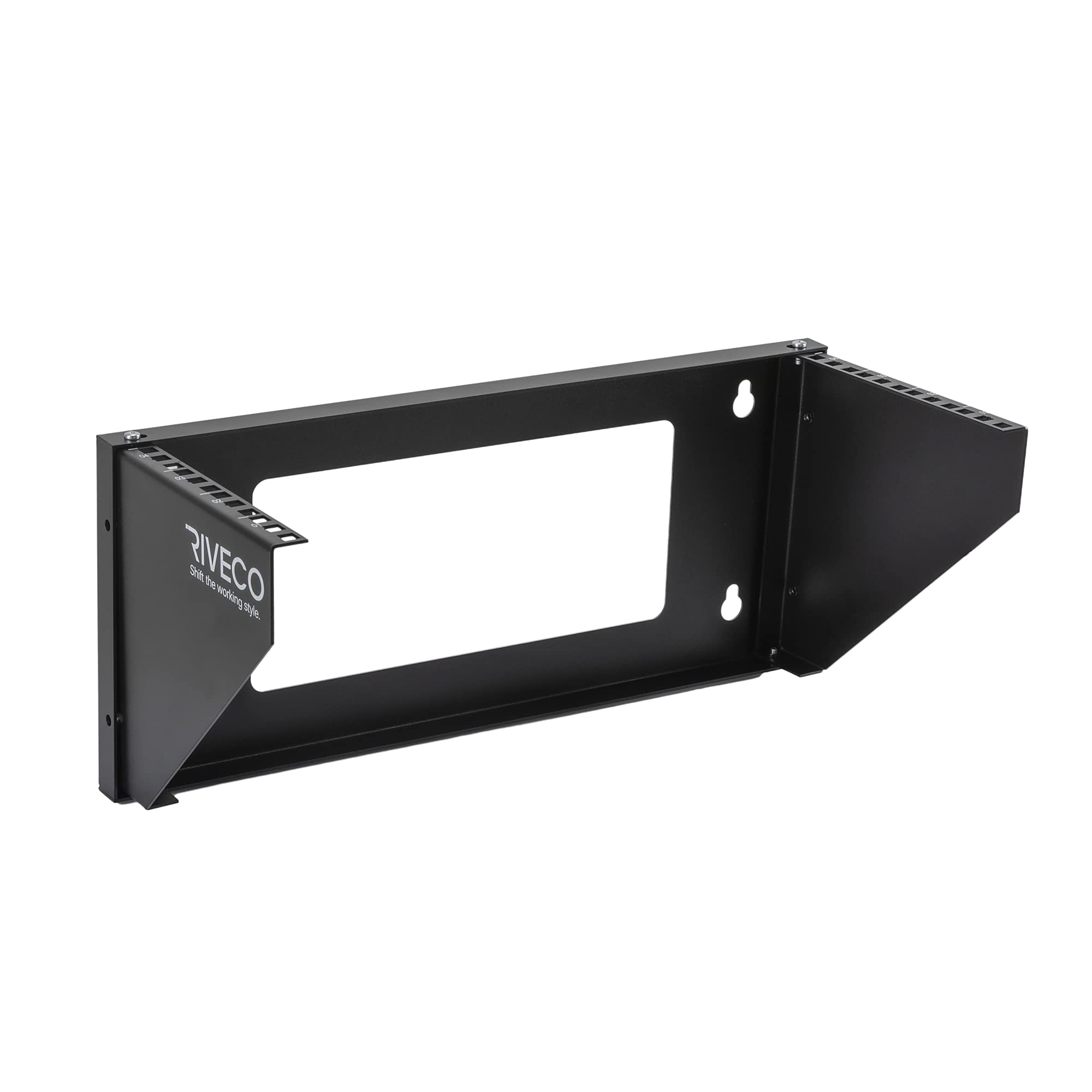 Riveco 4U Wall Mount Rack For Network. Reinforced Heavy Load 66 99 Lbs Small Server Racks Vertical & Horizontal Mounting For 19