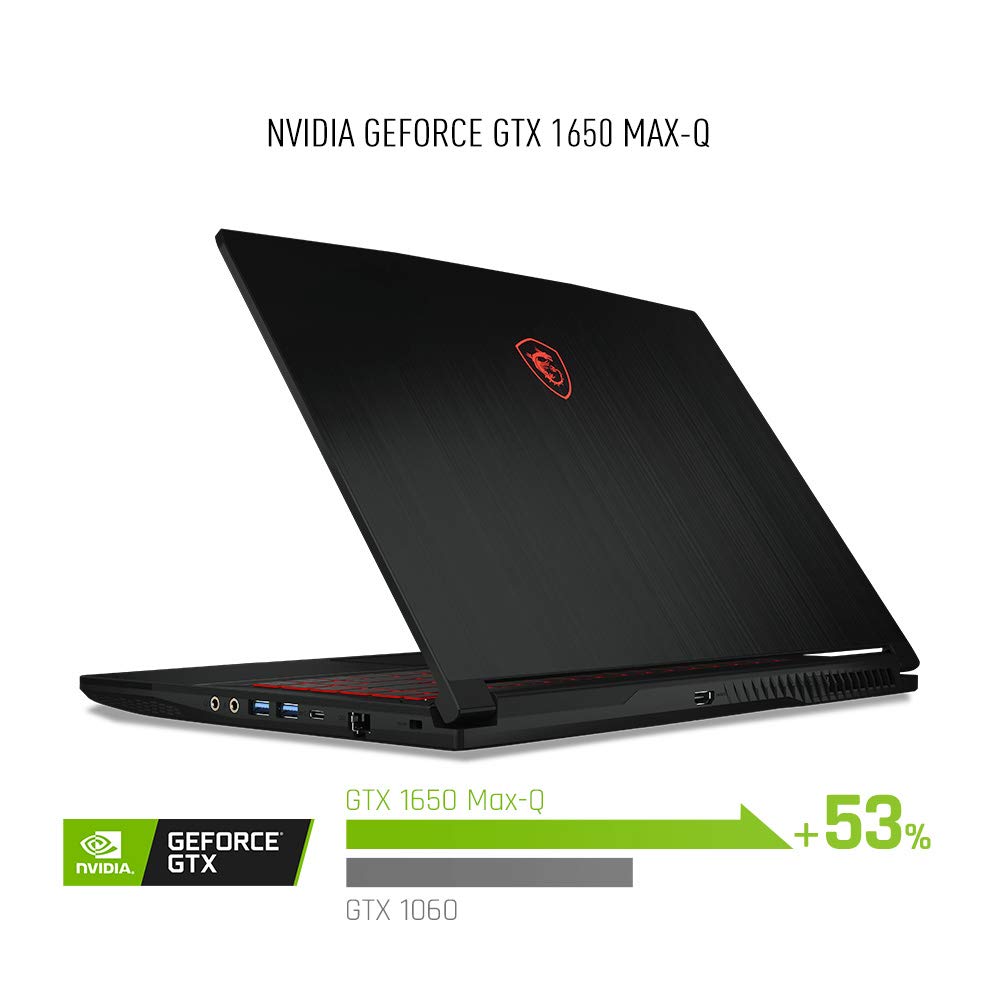 Msi Gf63 Thin 9Sc 068 15.6'' Gaming Laptop, Thin Bezel, Intel Core I5 9300H, Nvidia Geforce Gtx1650, 8Gb, 256Gb Nvme Ssd