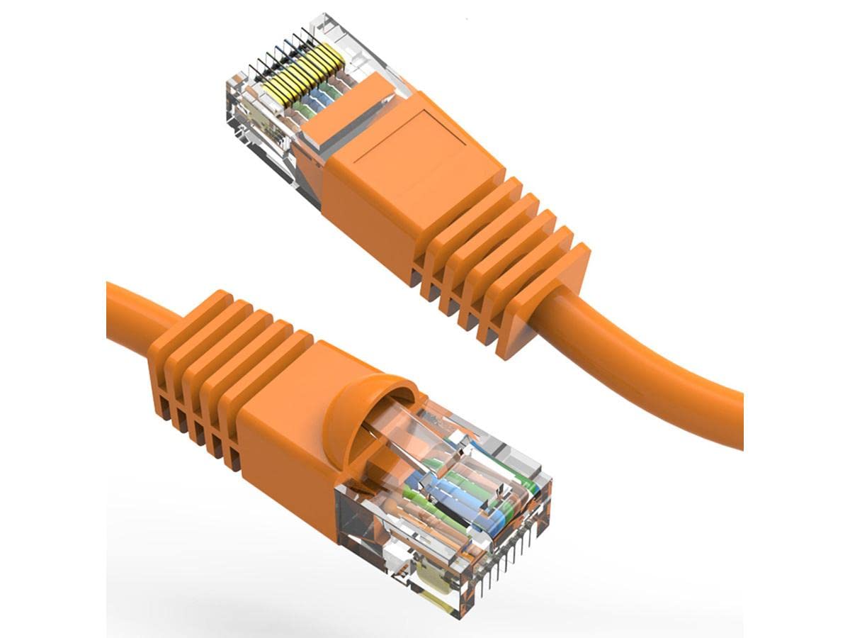 Axiom 200Ft Cat6 Cable W/Boot Orange