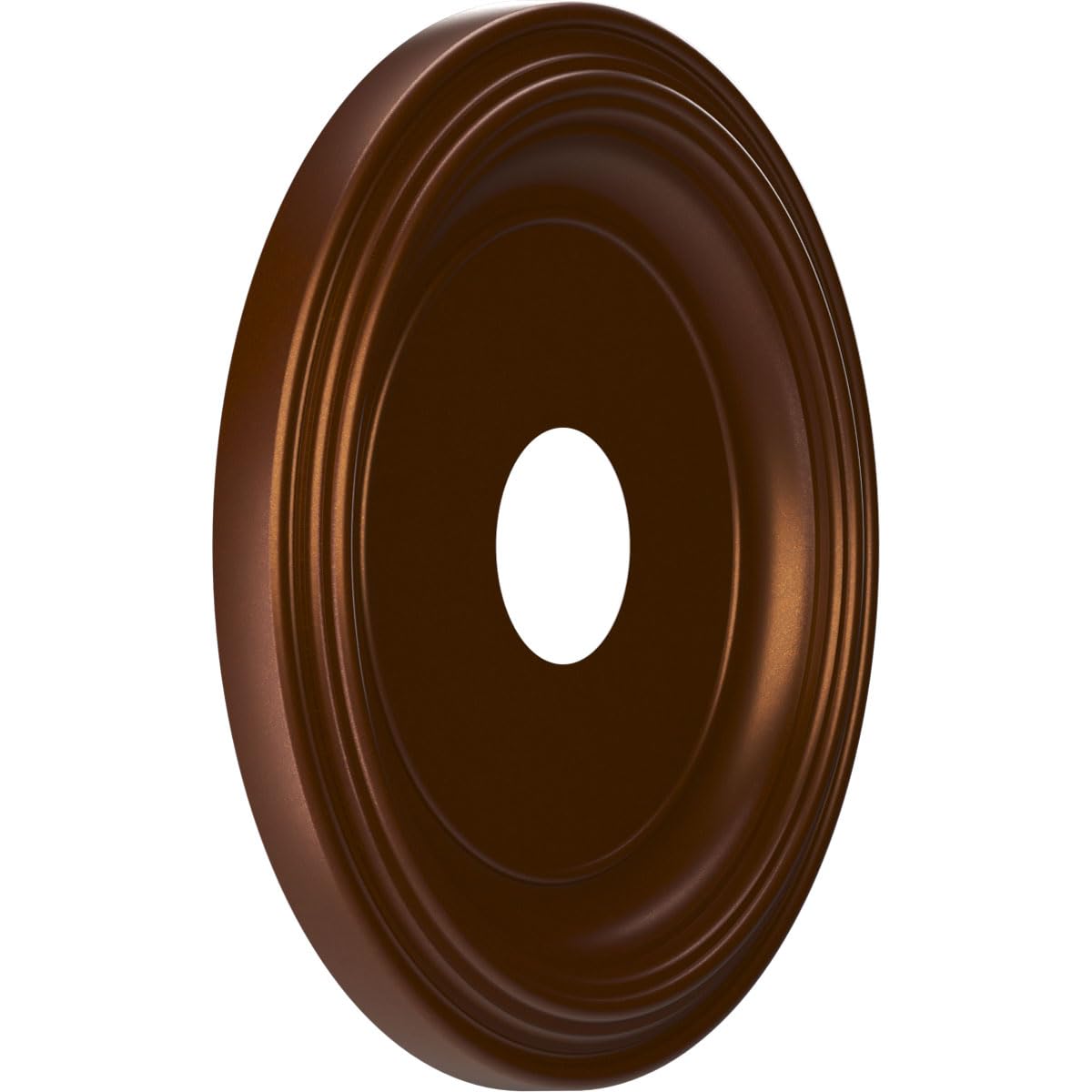 16Od X 3 1/2Id X 1 3/8P Traditional Thermoformed Pvc Ceiling Medallion (Fits Canopies Up To 9 1/2), Metallic Dark Copper