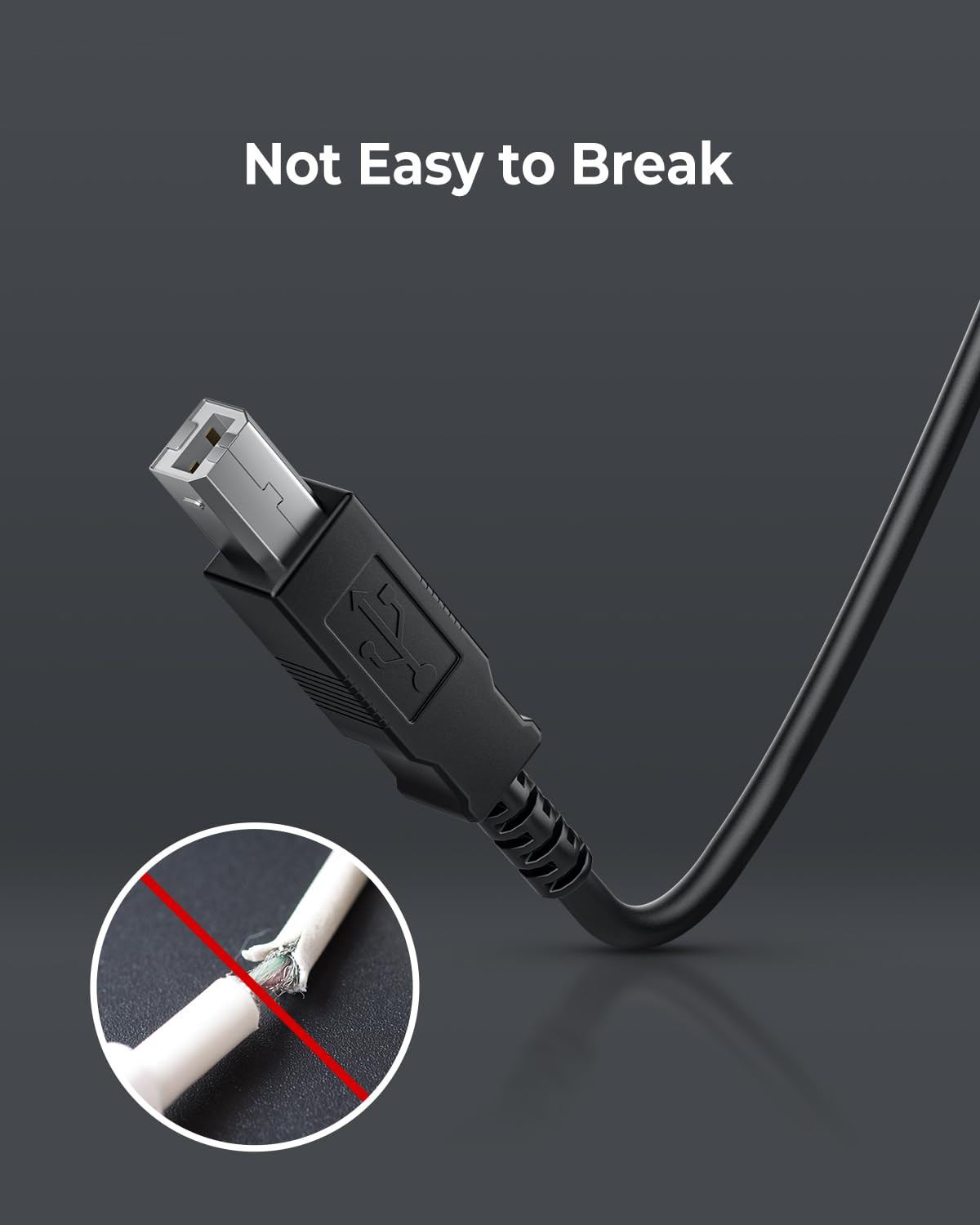 Munbyn Usb Cable, Black Usb Cord For 130B, 941B, And P941 Thermal Printers, And Other Shipping Label Printers