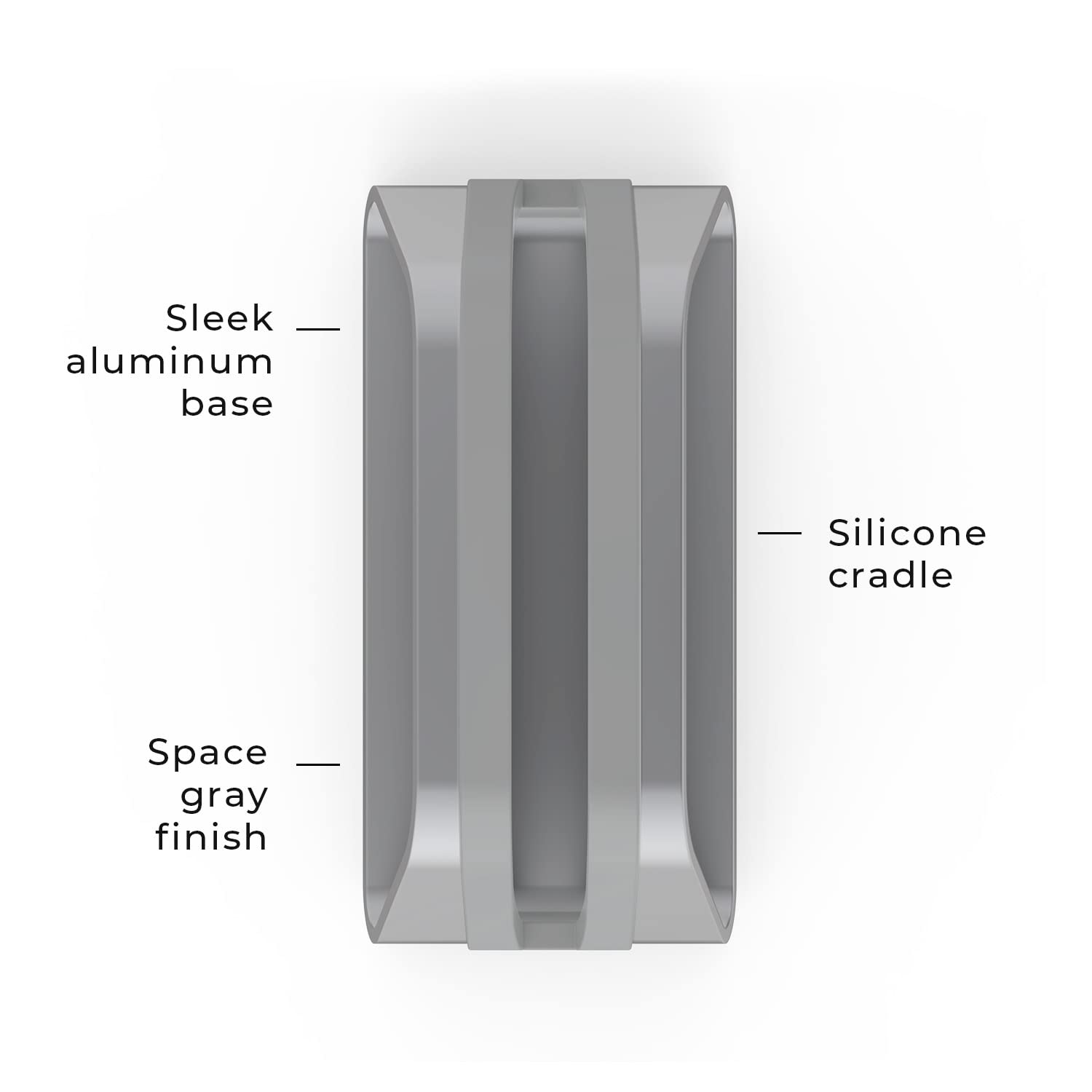 Humancentric Vertical Laptop Stand For Macbook, Compatible With Macbook Pro Stand, Macbook Air Stand, Laptop Holder For Apple Laptop Desk Stand, Laptop Vertical Stand, Macbook Stand In Space Gray