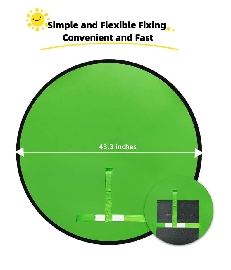 Portable Green Screen Backdrop, Collapsible Webcam Background, Green Screen Chroma Key For Video Chats, Zoom, Online Video Meeti