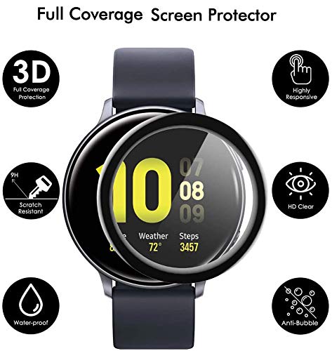 Lamshaw Compatible For Garmin Vivosmart 5 Screen Protector, [3 Pack] 3D Full Coverage Pet Soft Screen Protector Film Compatible