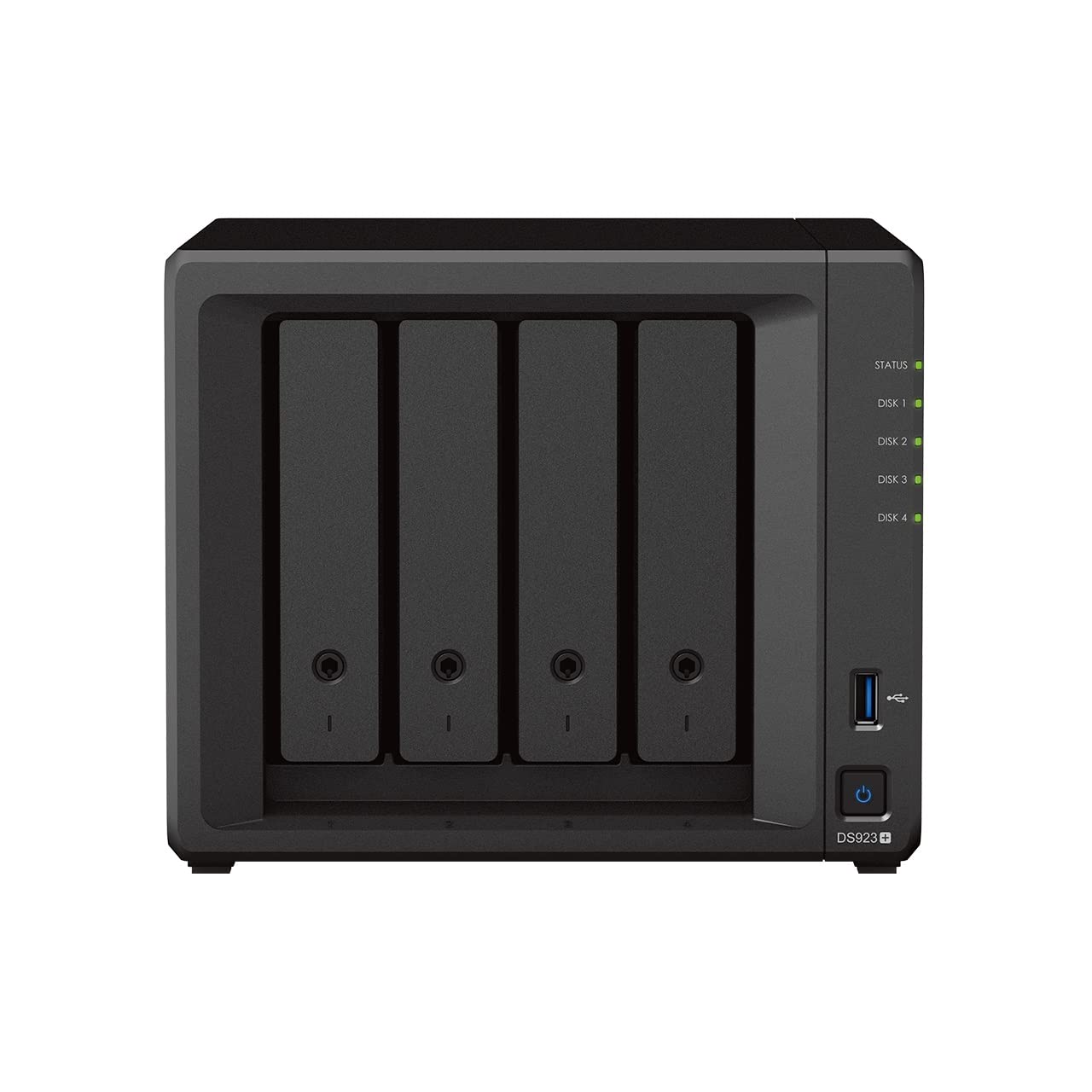 Synology Ds923+ 4 Bay Diskstation Nas (Amd Ryzen 4 Threads R1600 Dual Core 4Gb Ram 2Xrj 45 1Gbe Lan Port) 40Tb Bundle With 4X 10