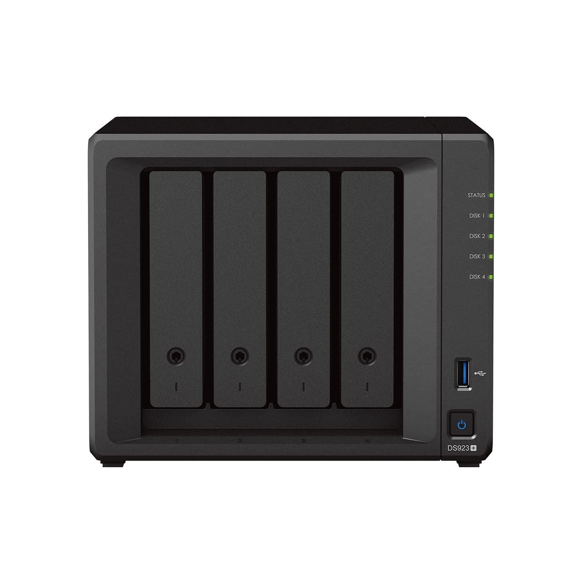 Synology Ds923+ 4-Bay Diskstation Nas (Amd Ryzen 4 Threads R1600 Dual-Core 4Gb Ram 2Xrj-45 1Gbe Lan-Port) 40Tb Bundle With 4X 10