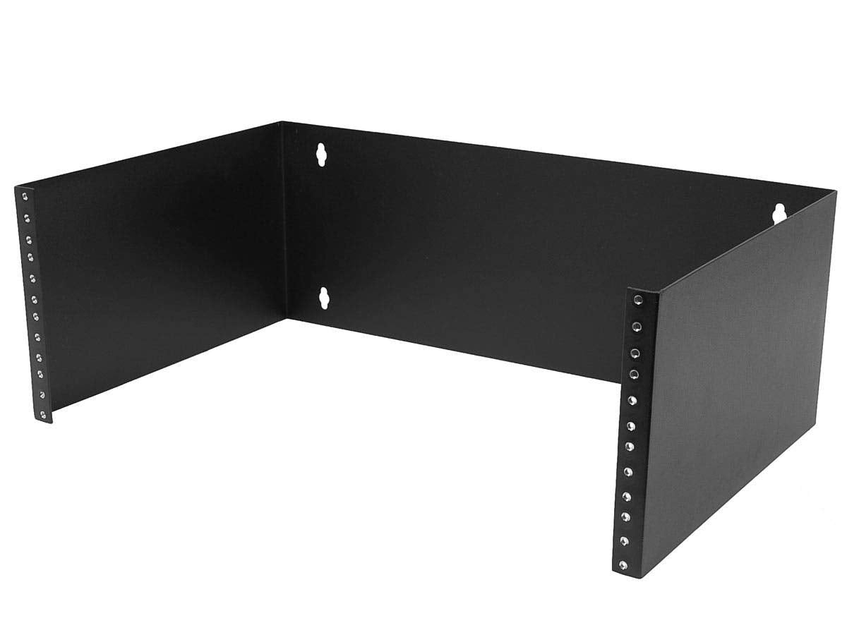 Monoprice 4U Wall Mount Rack, 19 Inch Bracket For Patch Panels, Network Switches, Servers, And It Equipment, 7In X 19In X 12In,