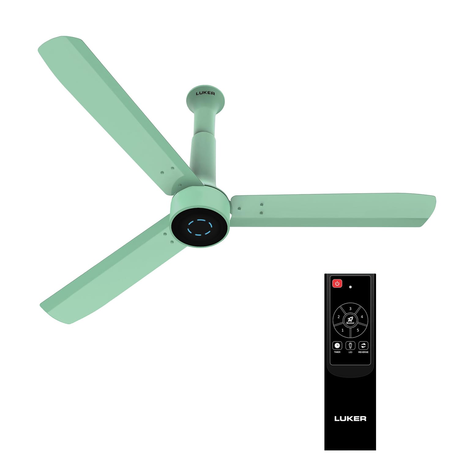 Luker Jvluker Usa Cosmos 1200Mm Bldc Ceiling Fan With Remote, Bee 5 Star Rated Energy Saving Bldc Ceiling Fan For Living Room, H
