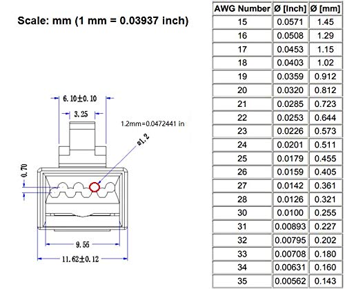 Ubigear 1000 Pcs Rj45 Cat5 Cat5E 8P8C Modular Network Cable Lan Connector End Plug Lot