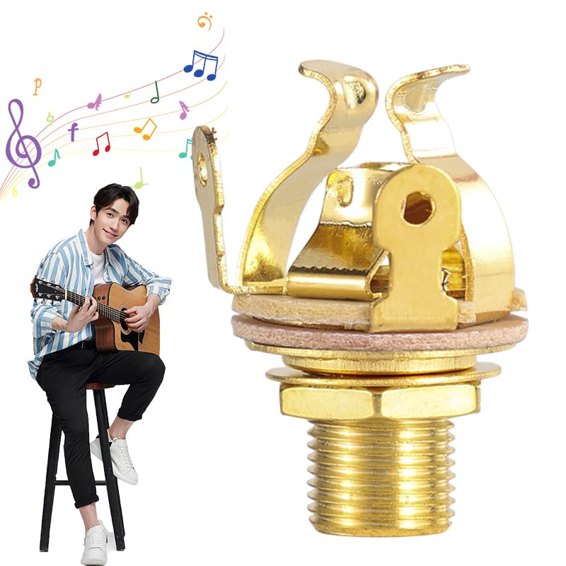 Ulfsaar 2 Pack Full-Contact Output Jack For Guitar/Bass, With Mounting Hardware