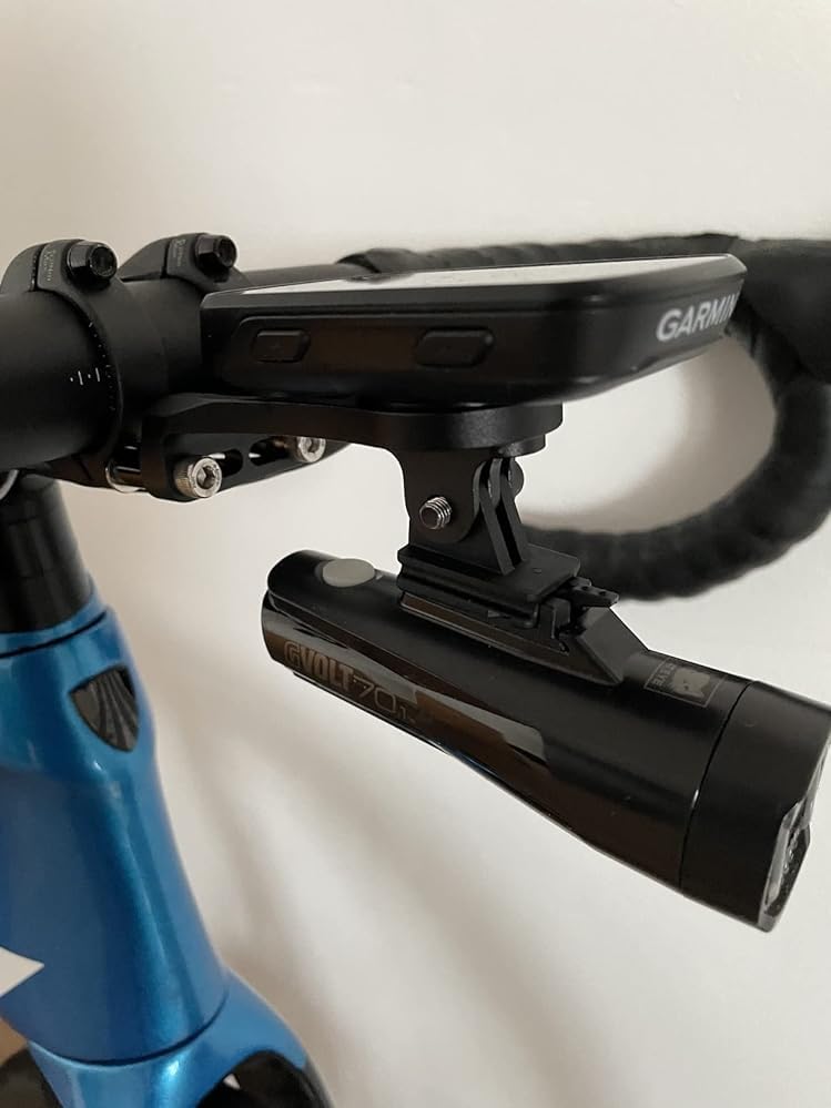 Dymoece Mount For Garmin Edge 1040 840 830 530 Extended Out Front Mount Compatible With Sports Action Camera And Bicycle Flashli