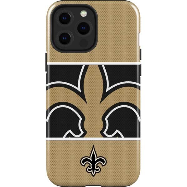 Skinit Impact Phone Case Compatible With Iphone 14 Pro Max   Officially Licensed Nfl New Orleans Saints Zone Block Design