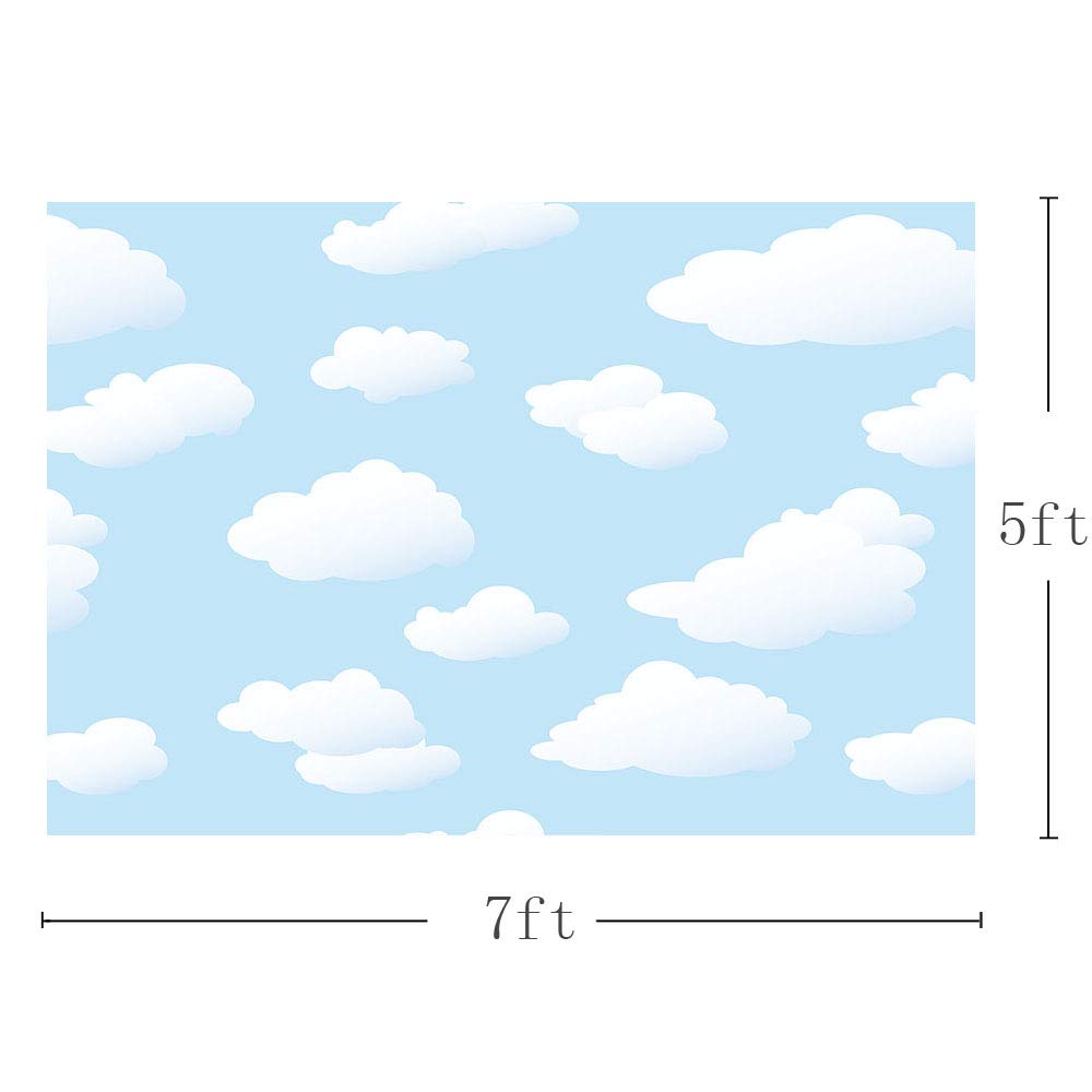 Mehofoto Blue Sky And White Cloud Photo Studio Backdrop Props Kids Birthday Party Decorations Boy Baby Shower Photography Backgr