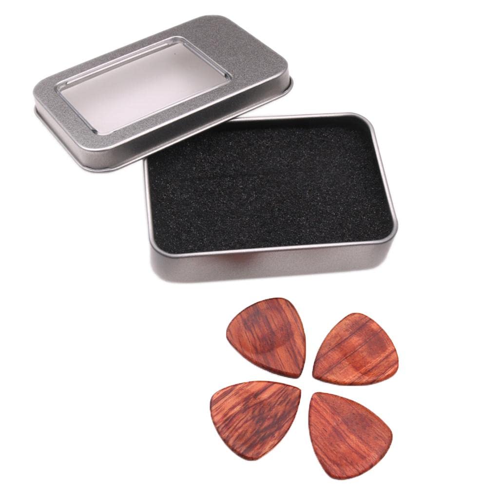BnfWood Acoustic Guitar Pick Plectrum Hearted Shape Picks Bubinga|Musical Instruments & Gear | Guitars & Basses | Parts & Access