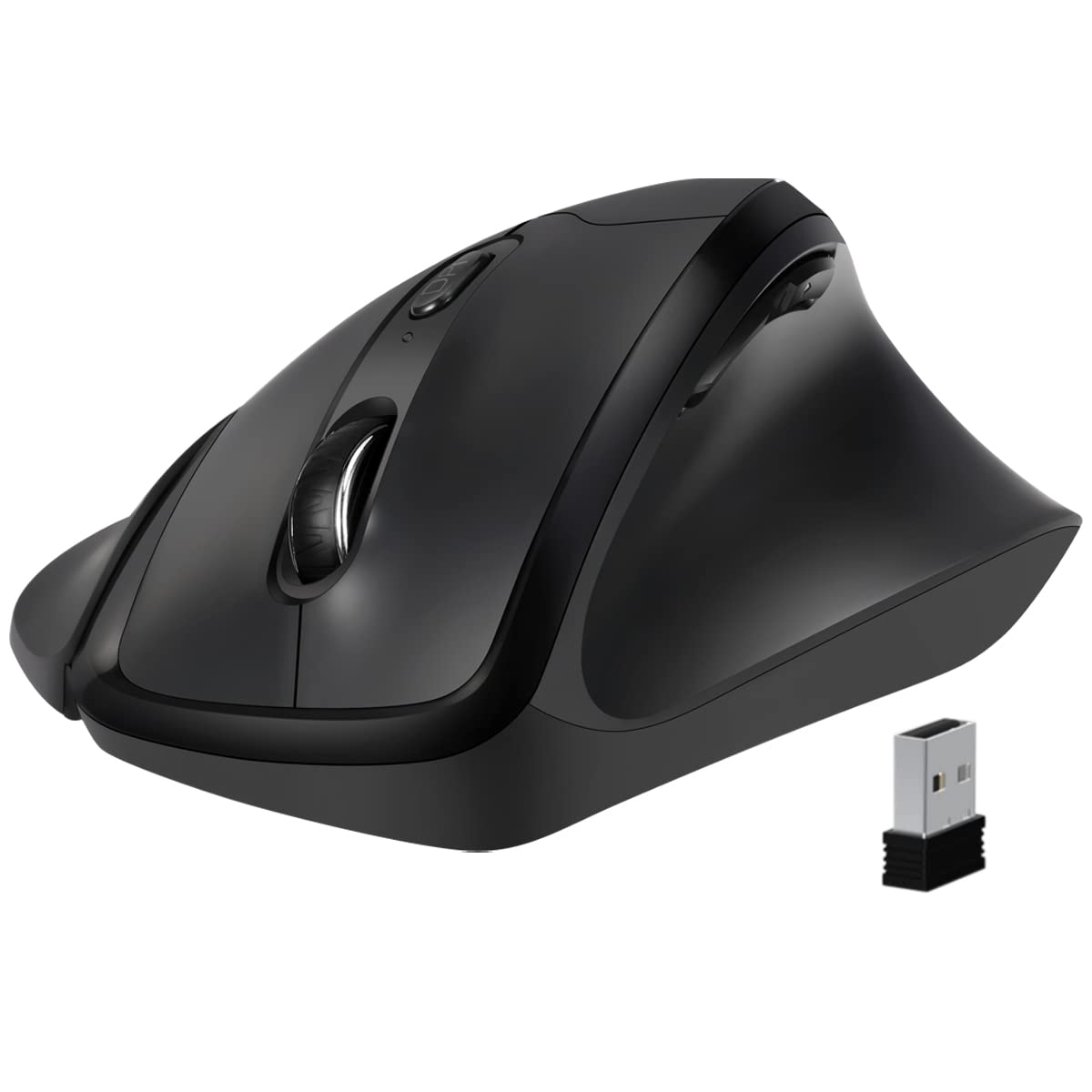 Censi Newtral Ergonomic Mouse,Vertical Wireless Mouse   2.4Ghz Optical Vertical Mice : 3 Adjustable Dpi 800/1200/1600 Levels, Fo
