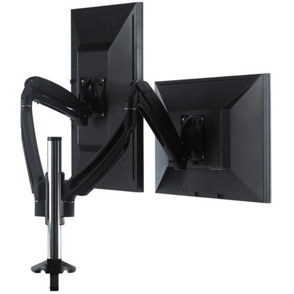 Chief K1C220B Dual Display Dynamic Height-Adjustable Column Monitor Mount Aluminum Black