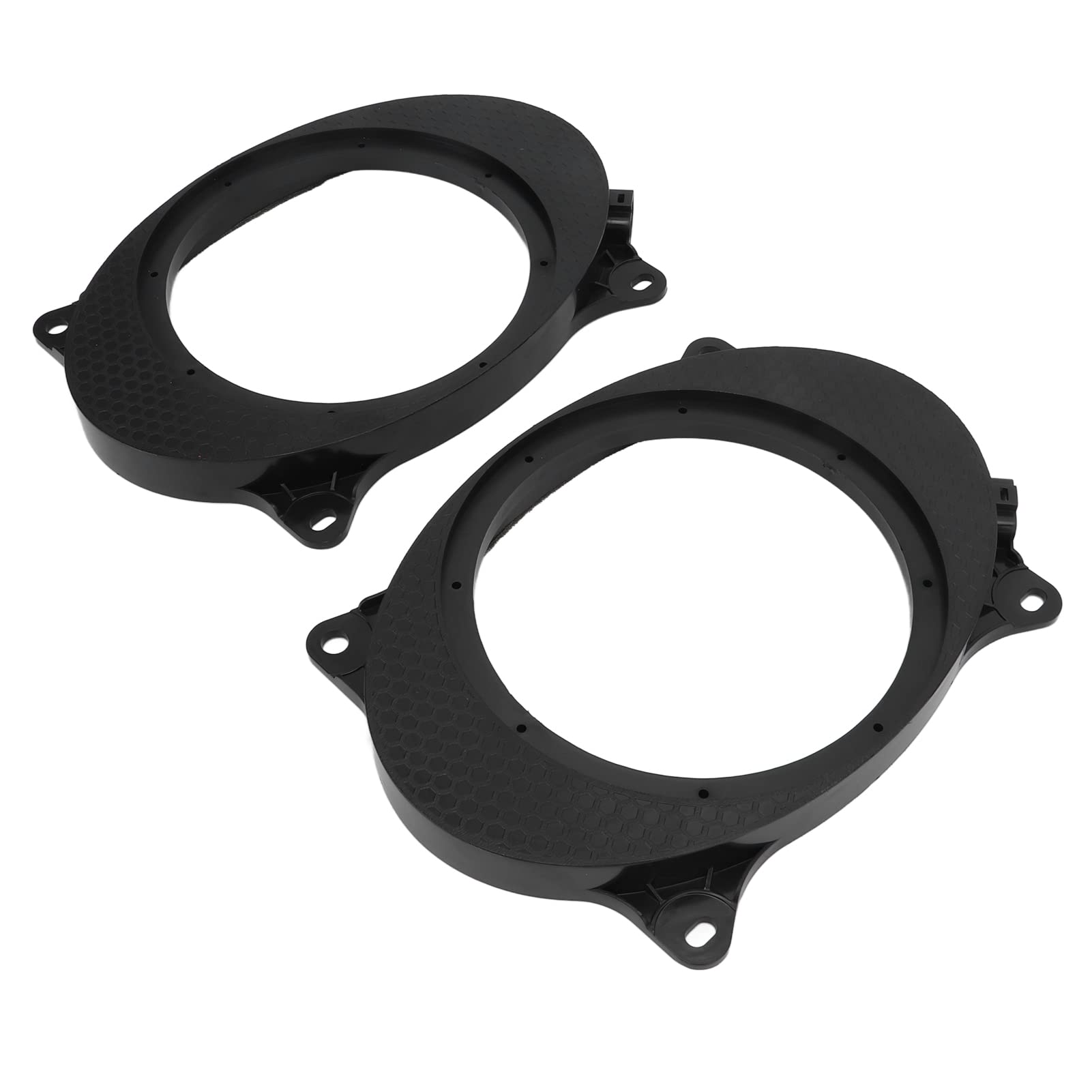 1/2 Car Speaker Adapter,6X9 Car Speakers,Ring Speaker Adapter Spacer,2Pcs 6.5Inch Black Speaker Adapter Bracket Ring,Speaker Ada