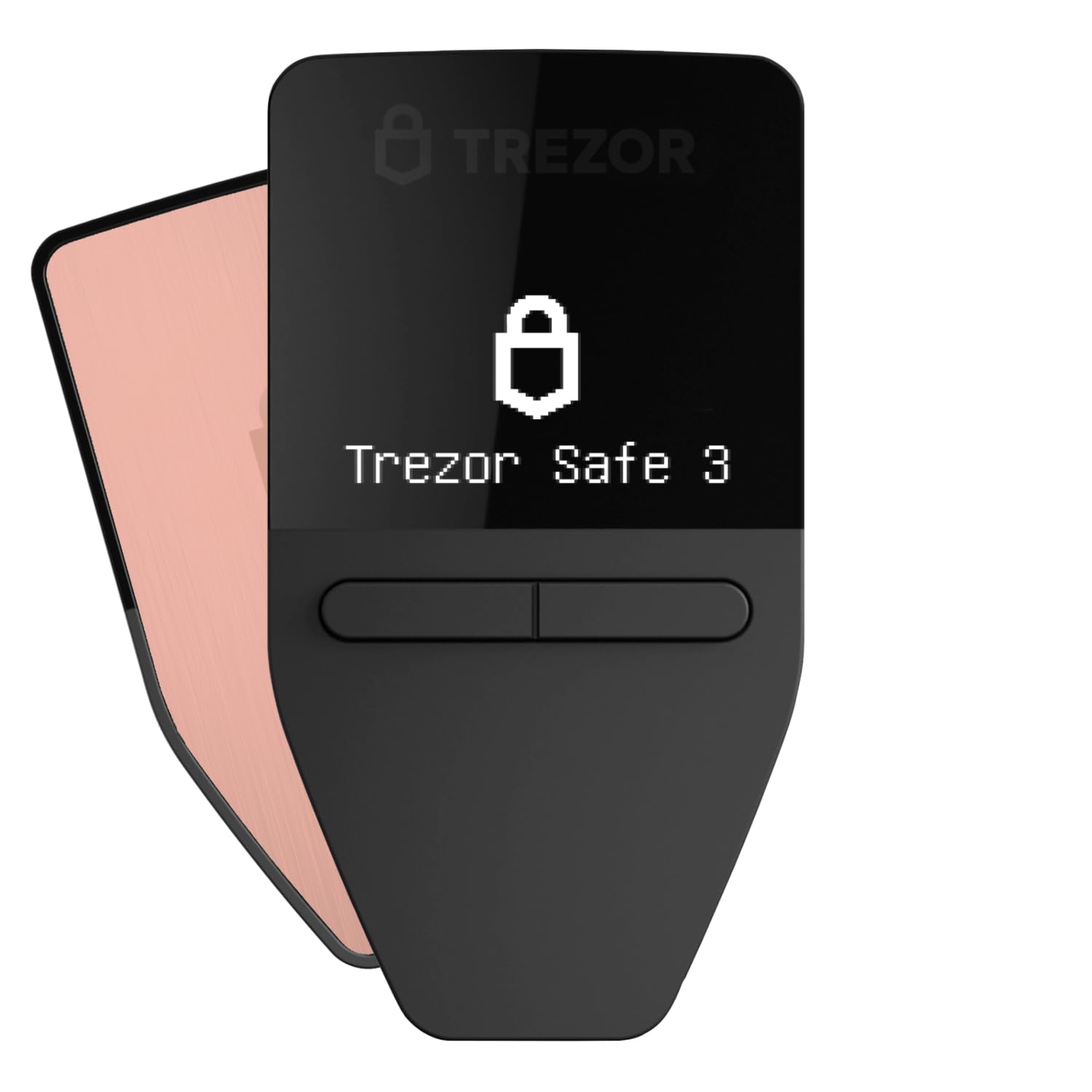 Trezor Safe 3   Passphrase & Secure Element Protected Crypto Hardware Wallet   Buy, Store, Manage Digital Assets Simply And Safely (Galactic Rose)