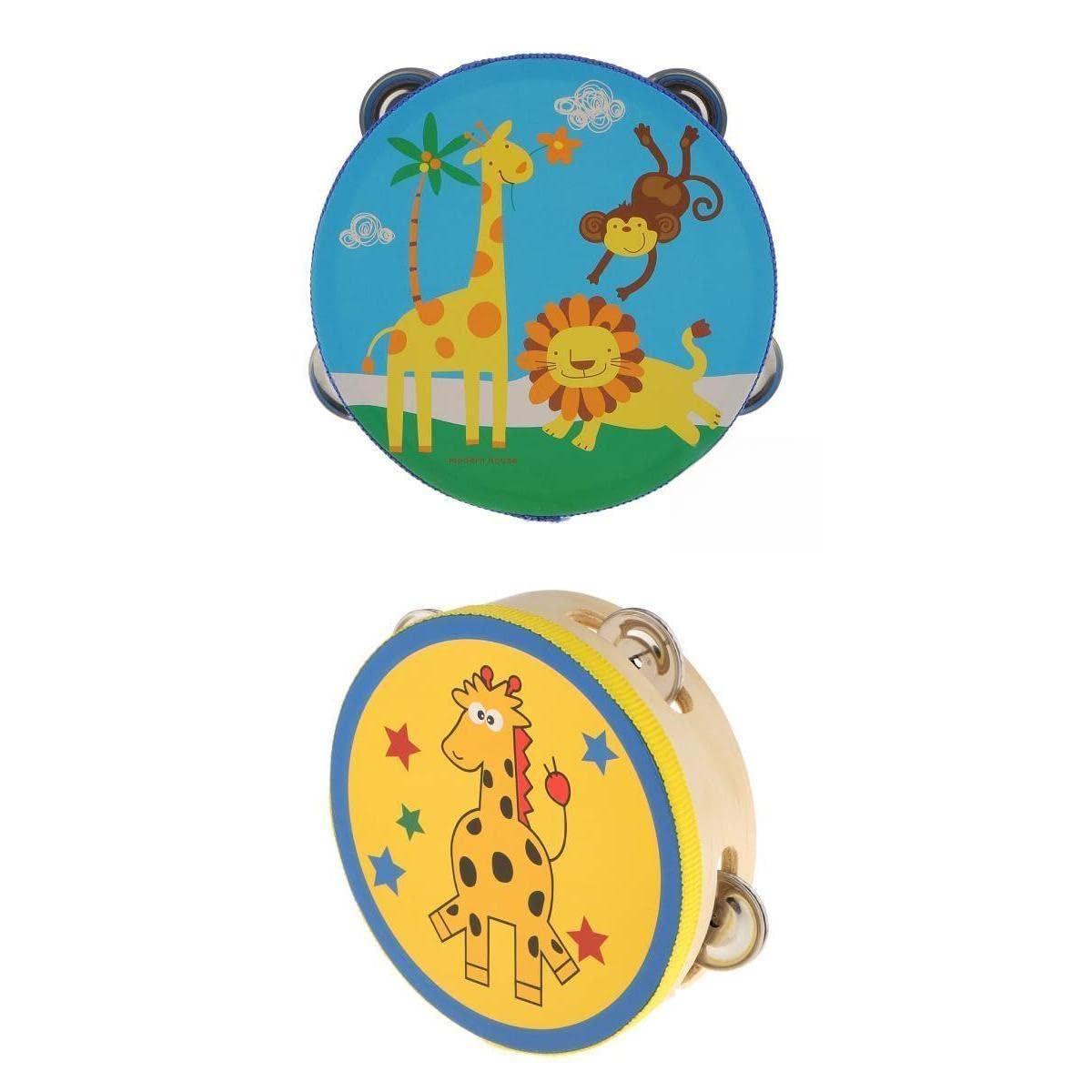 BNF4 Pieces Tambourine Drum Bell Toy Kids Musical Percussion Instrument |Musical Instruments & Gear|Percussion|Hand Percussion|T