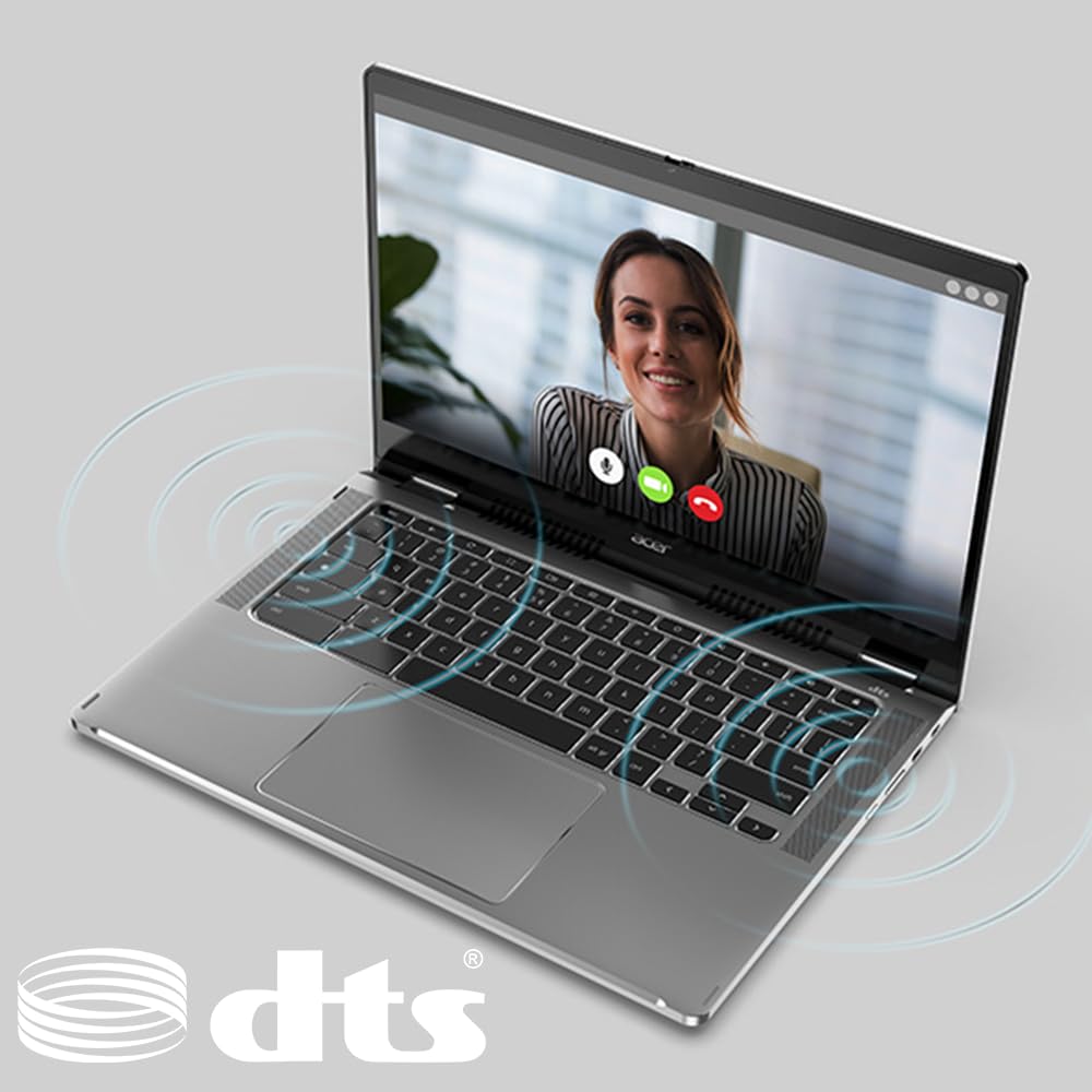 Acer Chromebook Spin 514 Cp514-3Hh-R6Vk Laptop | Amd Ryzen 5 5625C | 14 Fhd Ips Touch Display | 8Gb Lpddr4X | 128Gb Emmc | Wi-Fi