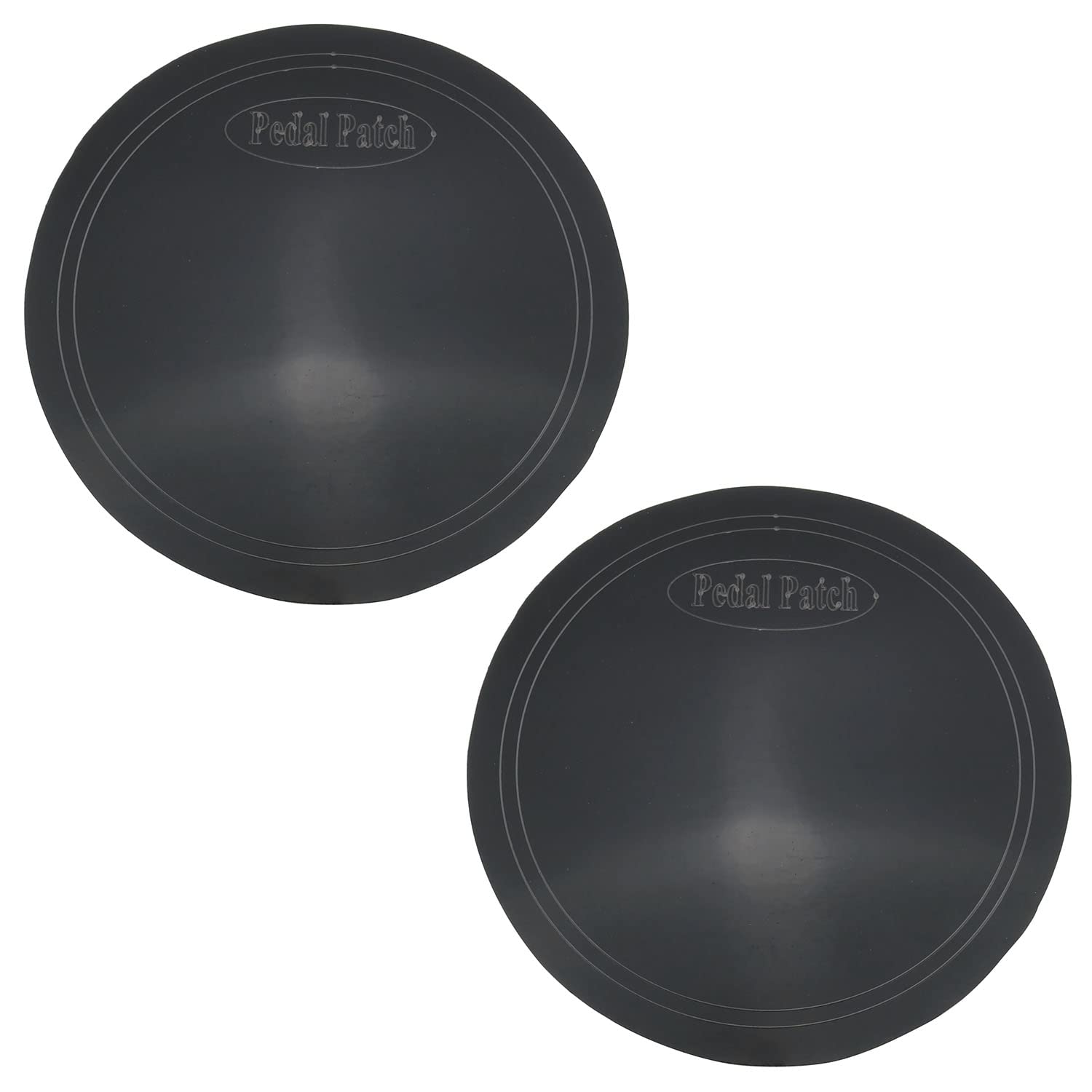 E Outstanding 2Pcs Black Single Pedal Patch Self Adhesive Drumhead Patch Protector For Kick Bass Durm Parts