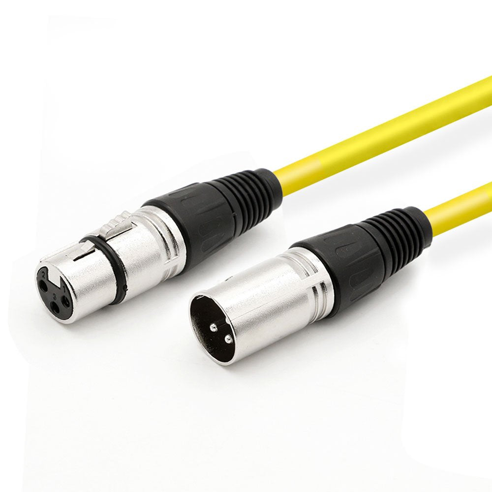 DREMAKE Audio 50 Foot XLR Cable Patch Snake Cord-3Pin XLR Male to XLR Female Balanced Speaker Cable for Microphone, Stage, DJ, P