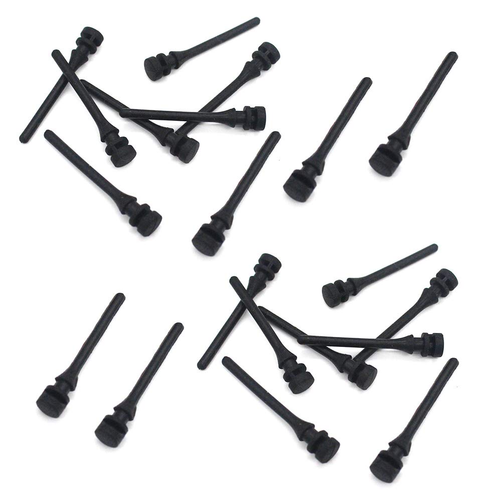 Lasenersm 20 Pc Case Fan Screws, Anti Noise Vibration Rubber Screws, 45Mm, Black