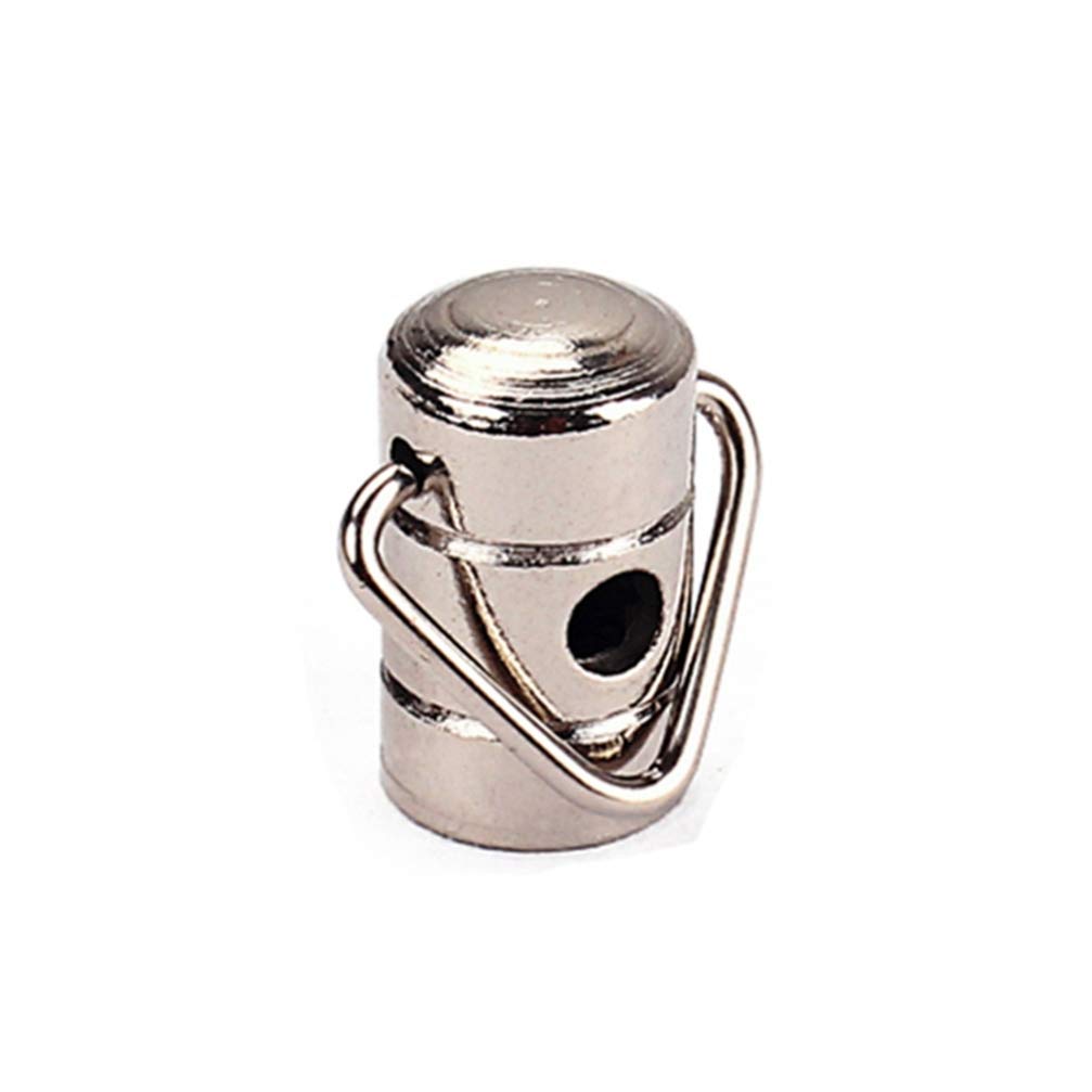 Banjo Strap Lock Button For Acoustic Classical Electric Guitar Bass Ukulele (Silver)