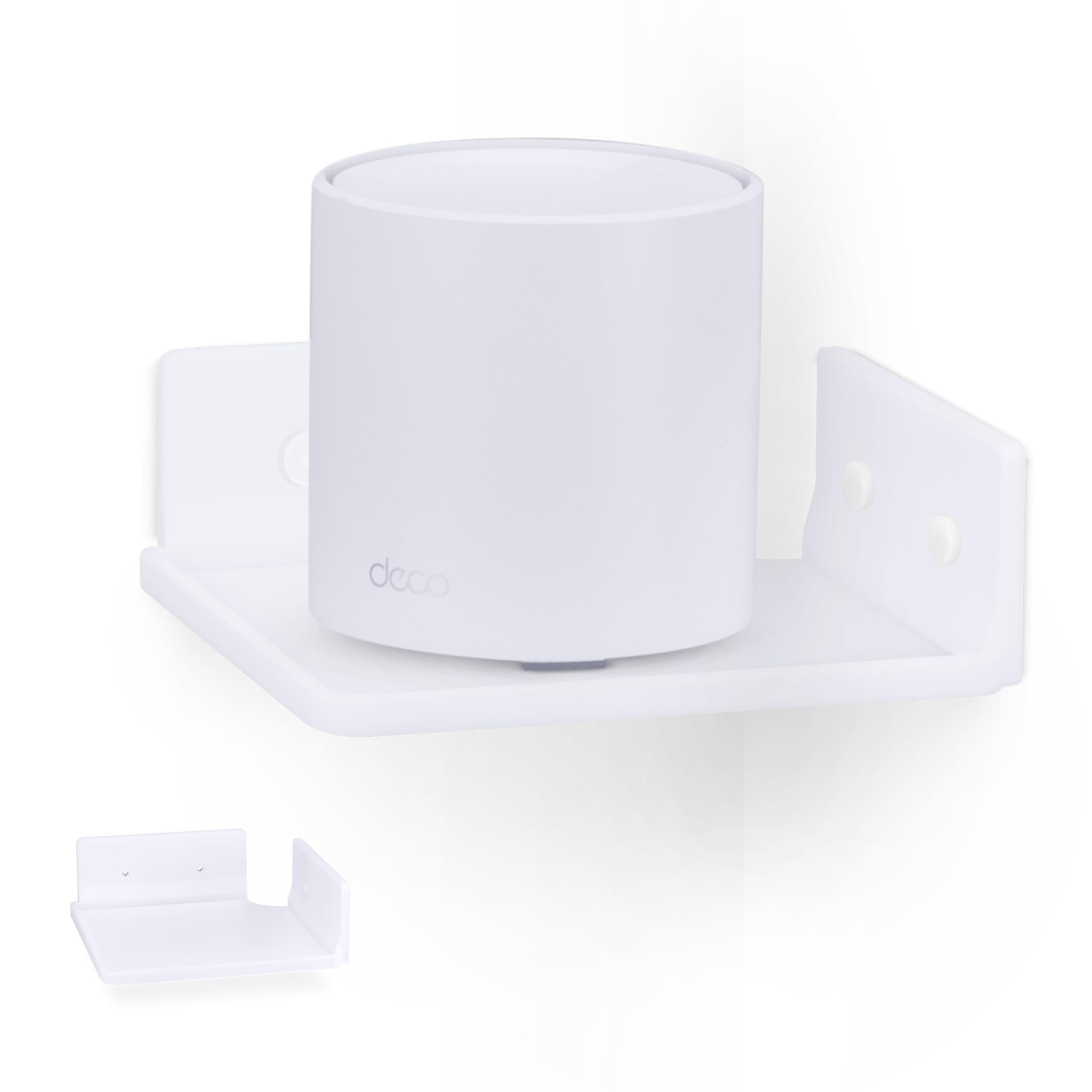 6.5'' Corner Shelf Mount For Speakers, Cameras, Baby Monitors, Plants, Books Electronics, Collectibles & More, Adhesive & Screw