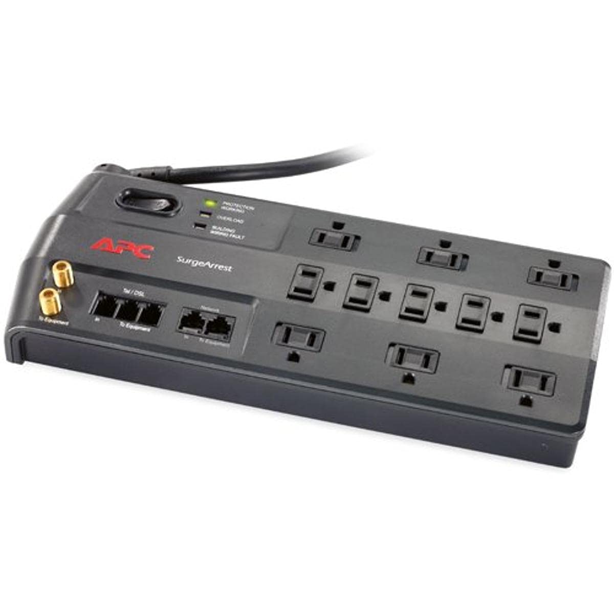 Apc P11Vnt3 11 Outlet Performance Surgearrest Surge Protector (Telephone/Coaxial/Ethernet Protection) Gray
