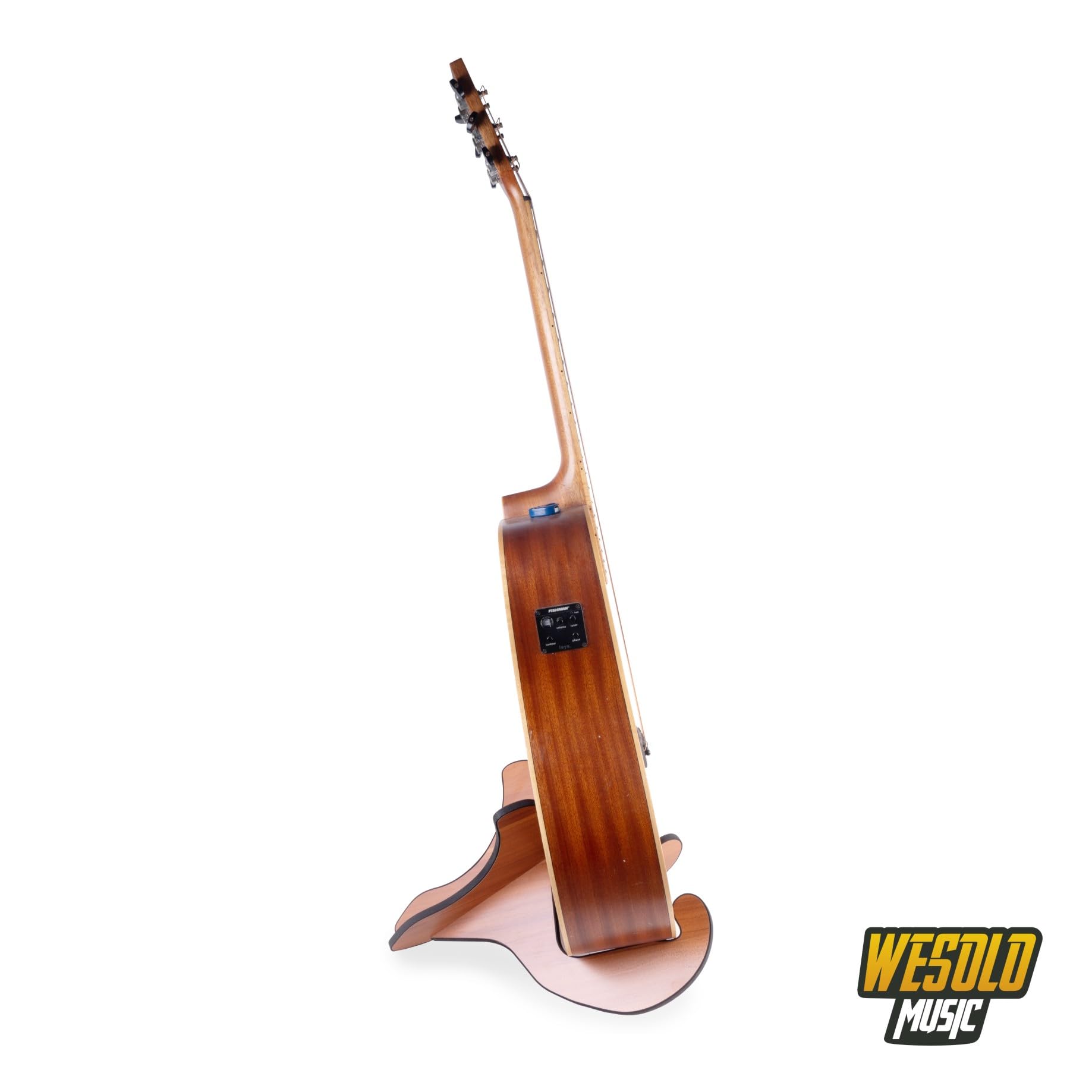 Wesolo 2024 New Wooden Guitar Stand X-Frame Style Portable Guitar Holder (Acoustic/Classical)