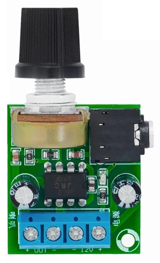 Wwzmdib 3Pcs New Version Lm386 Audio Amplifier Module Dc 3 12V Adjustable Power Amplifier Board Support 0.5W 10W Speakers