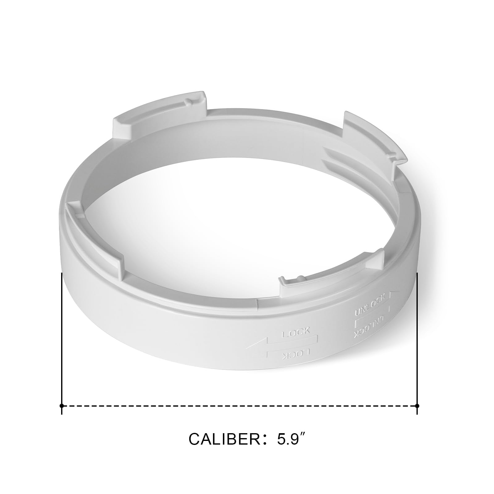 Portable Air Conditioner Exhaust Hose Connector 5.9 Inch Tube Adapter Exhaust Hose Coupler For Air Conditioning Exhaust Port, Aa