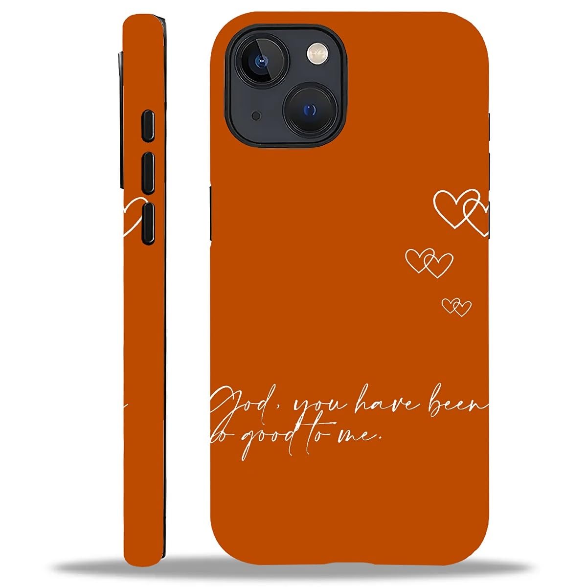 WANKBLC Compatible with iPhone 14 Plus Matte Case, God You Have Been Good to Me Psalm Christian Pattern for Girl Full Body Desig