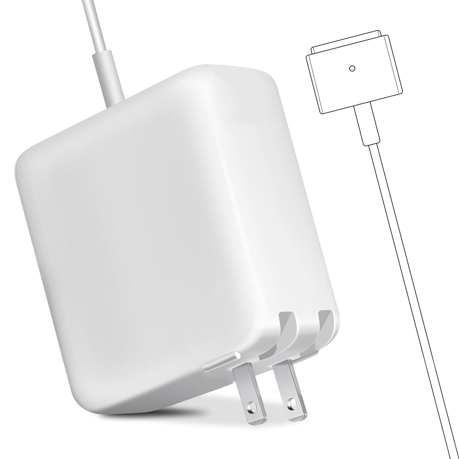 Mac Book Pro Charger,Replacement For Ac 85W 2T Tip Connector Power Adapter,Compatible With Mac Pro 15 Inch And 13 Inch(2012 2017