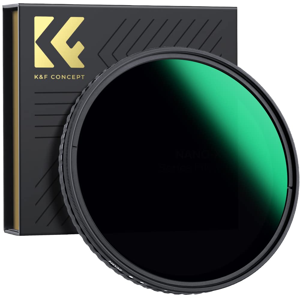 K&F Concept 72Mm Variable Nd Lens Filter Nd8 Nd128 (3 7 Stop) Waterproof Vnd Filter With 28 Multi Coatings For Camera Lens (Nano