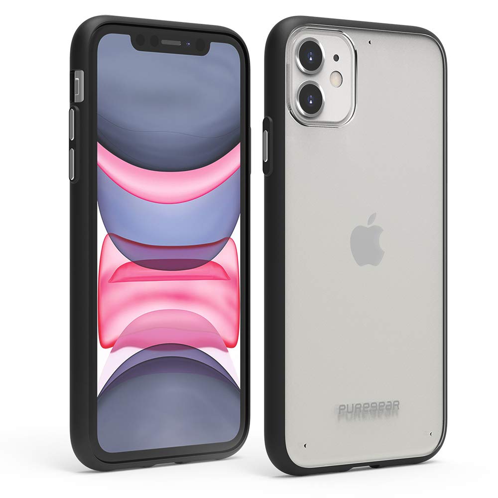 PureGear Slim Shell Case for Apple iPhone 11, Ultra-Thin and Sleek, Flexible and Durable, Protective Snap-On Case, Functional Me