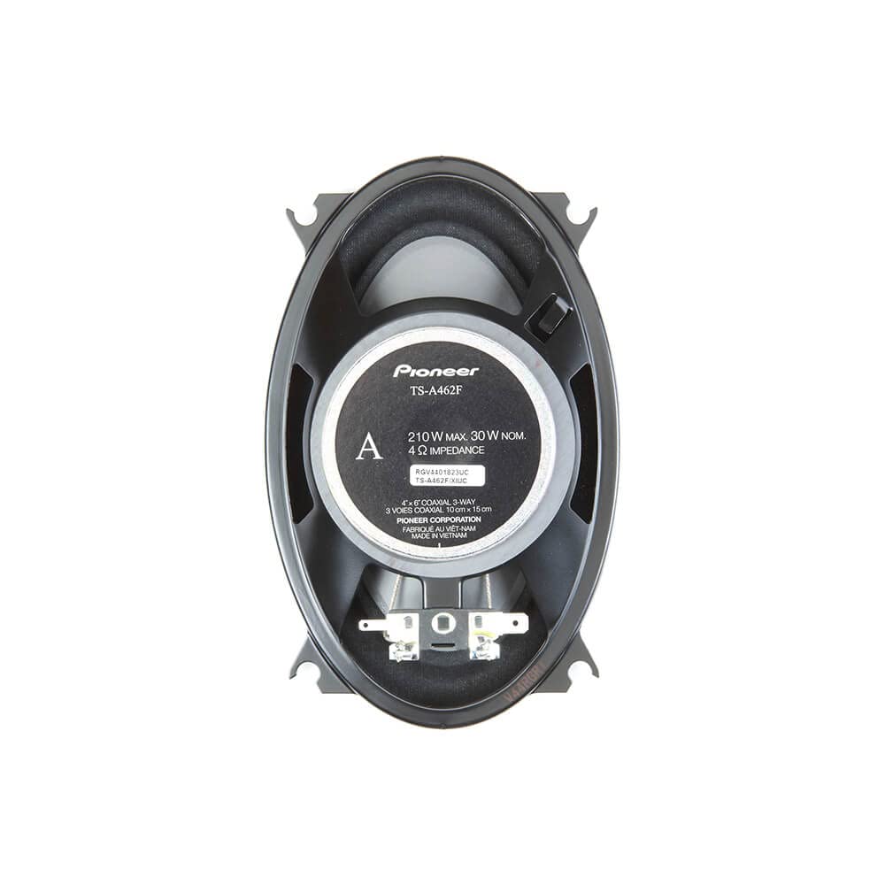 Pioneer Ts-A462F A Series 4X 6 3-Way, 210 W Max Power, Carbon/Mica-Reinforced Impp Cone, 11Mm Tweeter And 1-5/8 Cone Midrange -