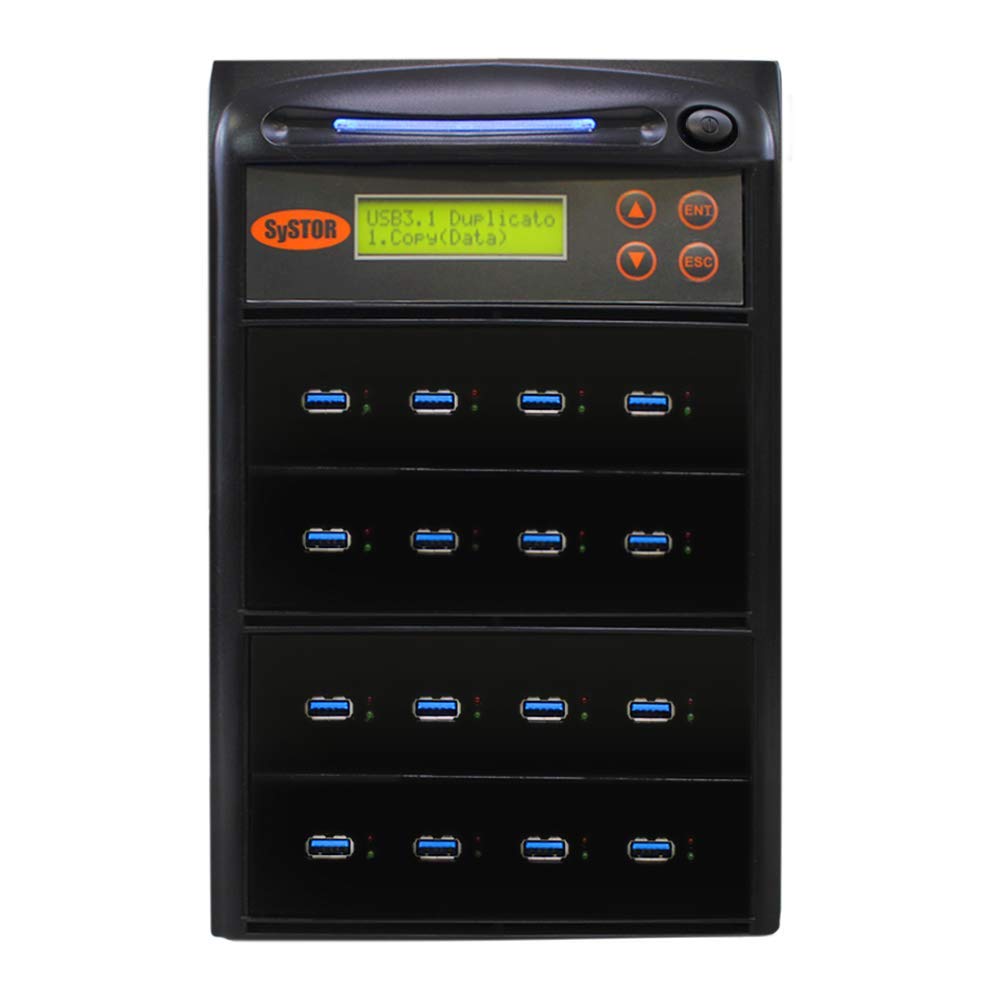 Systor 1 To 15 Usb 3.0/3.1 Duplicator & Sanitizer 18Gb/Min   Standalone Multiple Flash Memory Copier & Storage Drive Eraser, Cop