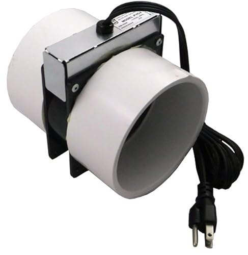 Tjernlund Pvc4 Radon Mitigation Fan Model   Exhaust Fan With 6 Ft. Power Cord, Minimal Power Consumption, 4 In. Pvc Pipe. Ventil