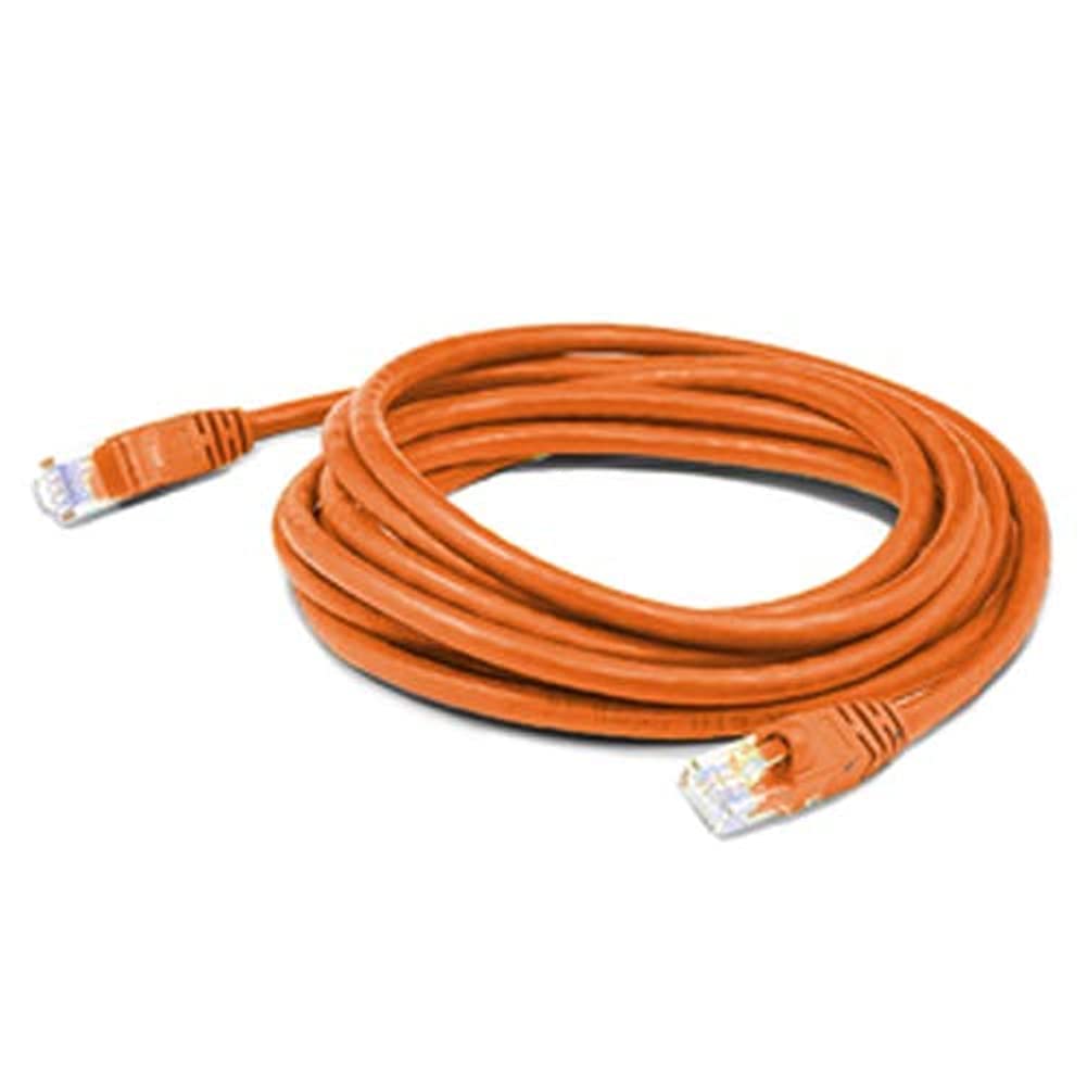 Addon 1Ft Orange Cat 6 Slim Pvc Ethernet Cable Snagless Clear-Claw Rj-45 M/M