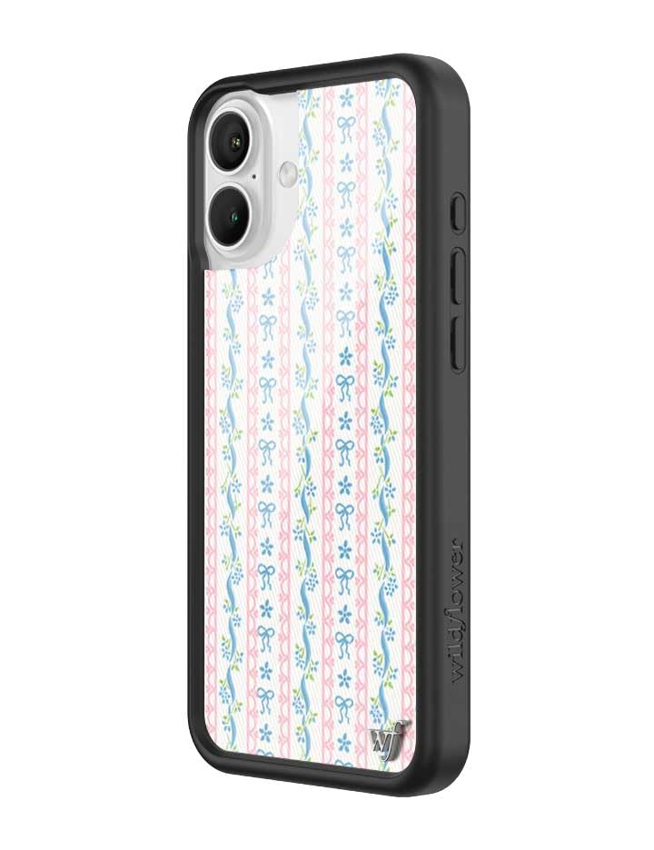 Wildflower Cases - Compatible With Iphone 16 Plus | Protective Black Bumper, 4Ft Drop Test Certified, Women Owned Small Business
